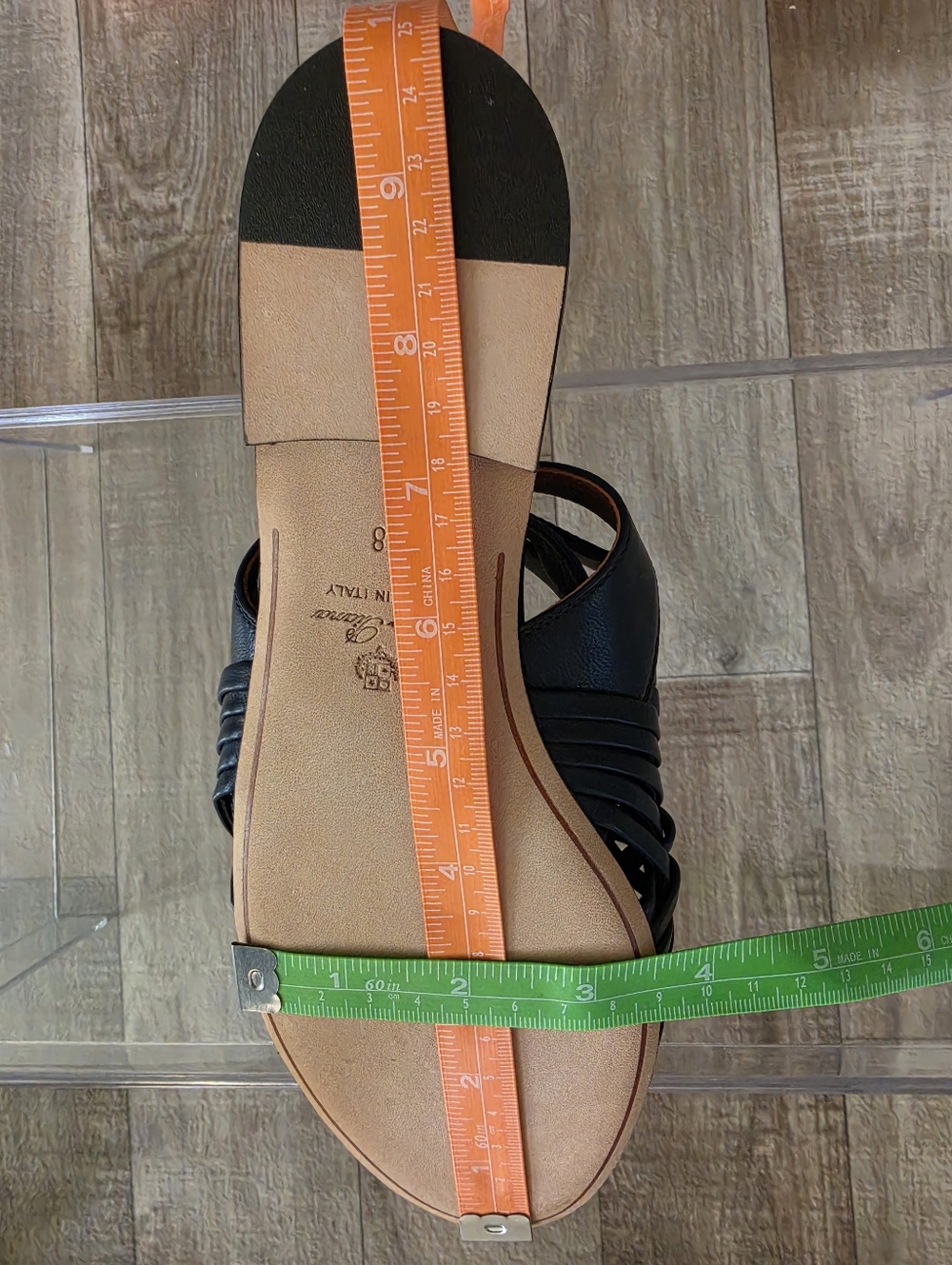 Loro Piana Blue Woven Leather Kristin Flat Sandals Size 38 - Picture 16 of 16